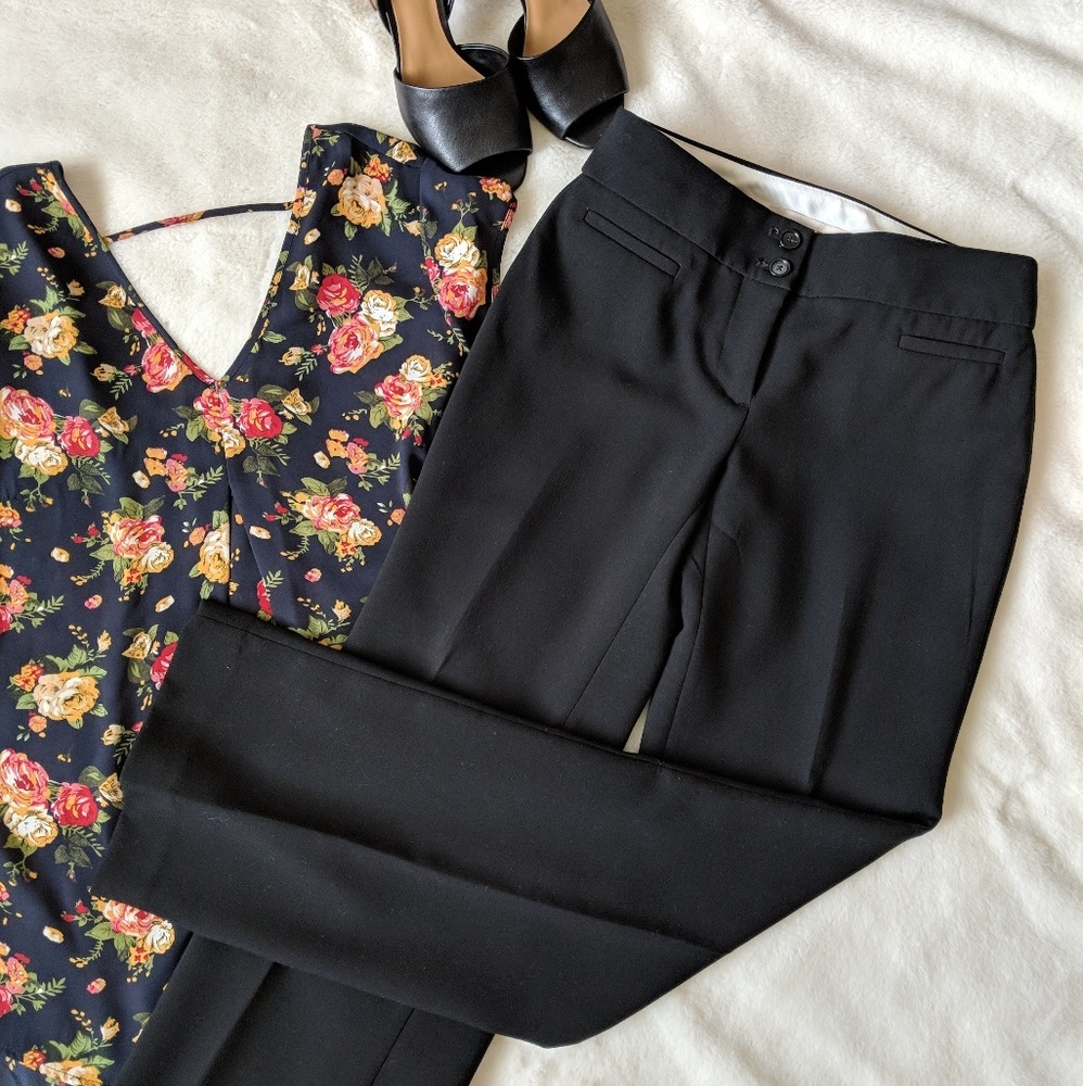 LOFT Black Dress Pants - straight leg